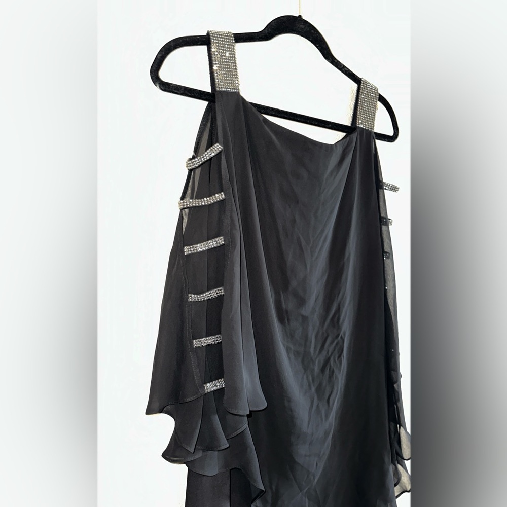 MSK Fancy Black Romper Jumpsuit Size XL